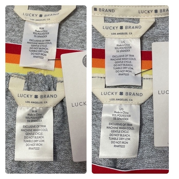 LAST ONE!!! New Lucky Brand Graphic Tank Top & Joggers Pajamas Size Large - Picture 7 of 16